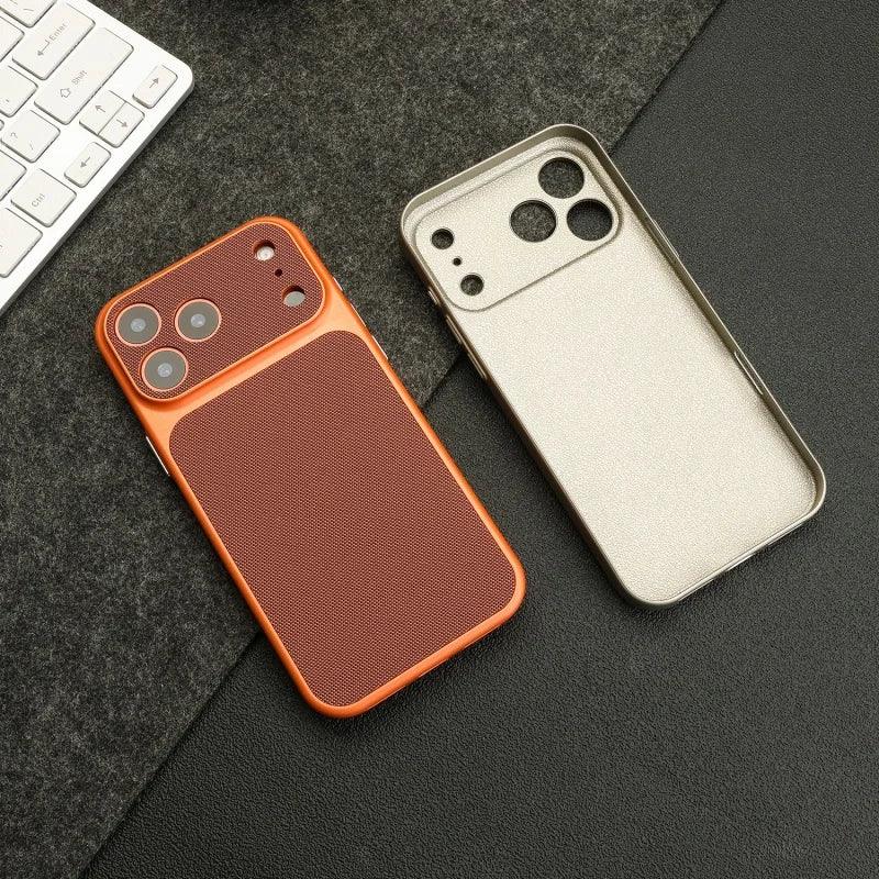 Vintage Woven Leather Textured Case for iPhone