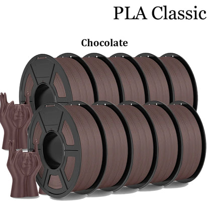 TECBEAS PLA Claissc 3D Printer Filament Neatly Wound Coloful High Toughness 1.75mm FDM For Fast Delivery Support Custom Colors