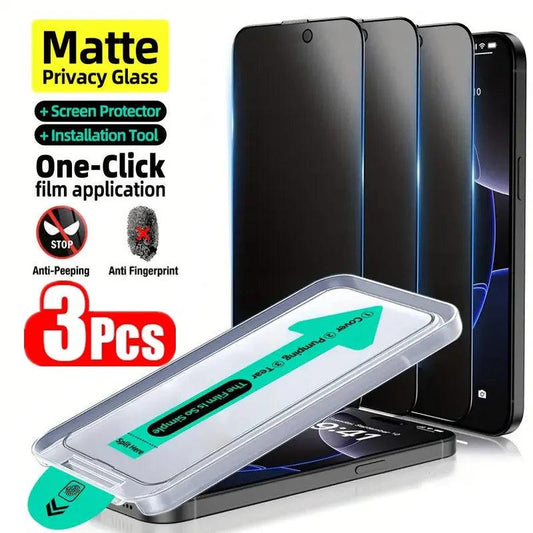 Matte Privacy Tempered Glass Screen Protector iPhone