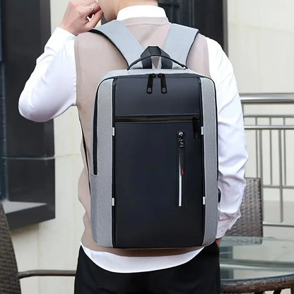 Fashion Business Laptop Backpack Large Capacity Shockproof Computer Bag Casual Office Travel Shoulder Bag for Work