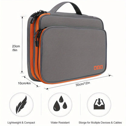 Multi-Layer Travel Cable & Electronics Organizer Bag
