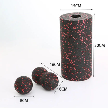 Hollow Yoga Roller Massage Peanut Ball Set EPP Fitness Foam Column For Back Pain Legs Hip Deep Tissue Stretching Muscle Relax - Urbizia