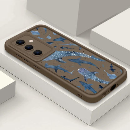 Shark Dolphin Print TPU Case for Samsung Galaxy Series
