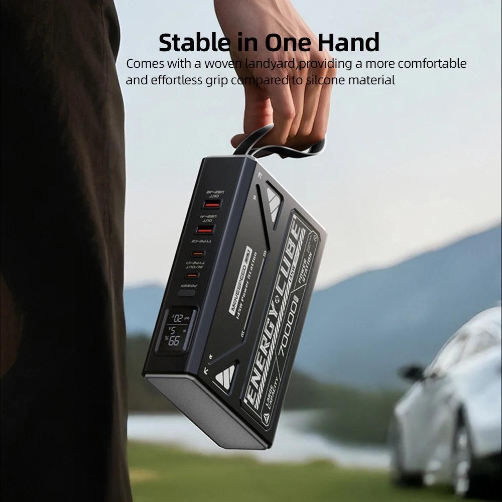 MOVESPEED Z70 Pro 100W Power Bank Large Capacity External Battery Charger Outdoor Camping Power Station for LaptopMacBook Pro