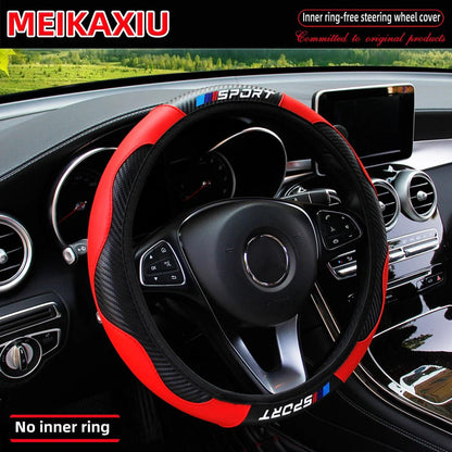 All-Season Carbon Fiber Sport Steering Wheel Cover