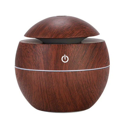 Humidifier Electric Air Aroma Diffuser Wood Ultrasonic Air Humidifier Essential Oil Aromatherapy Cool Mist Maker for Bedroom - Urbizia