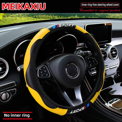 All-Season Carbon Fiber Sport Steering Wheel Cover