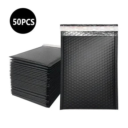 50Pcs Multicolor Bubble Envelopes, Self-Seal Shipping Bags for Small Business Packaging & Mailing Supplies