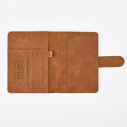 10 Colors Men Women PU Leather Travel Mad Passport Cover Holder Case Ticket Wallet with Credit Card Holder Protector Cover