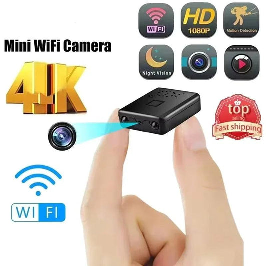 XD Mini Camera 4K WiFi with Night Vision & Remote Monitoring
