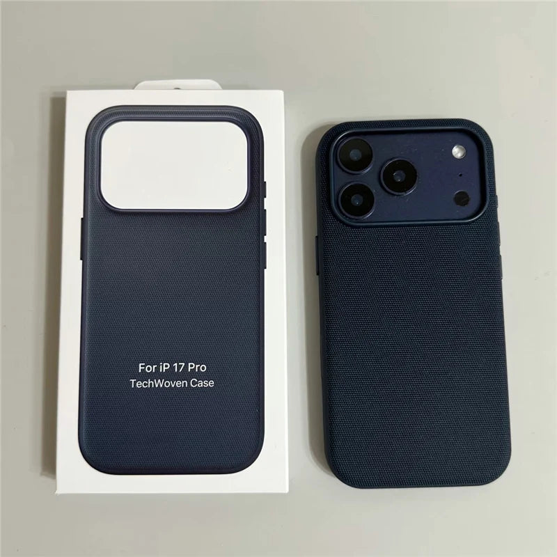 Magnetic Animation Original Tech Woven Case For iPhone 17Pro 16 18Pro 17Pro Max For Magsafe AI Touch Camera Button Boxed Cover