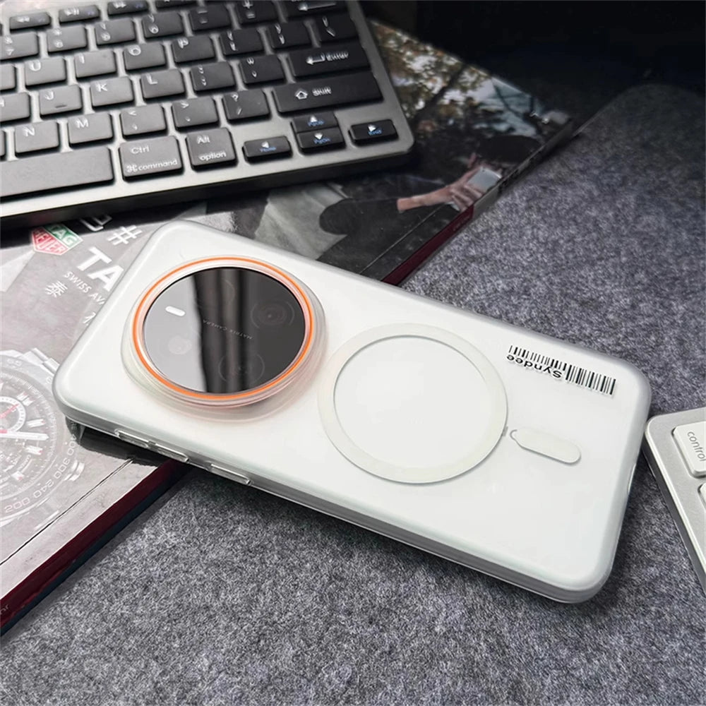 Matte Translucent Ultra Thin Barcode Pattern Case For Honor Magic 8 7 6 5 Pro Lite X9/A/B/C/D For Magsafe Charging PC Hard Cover