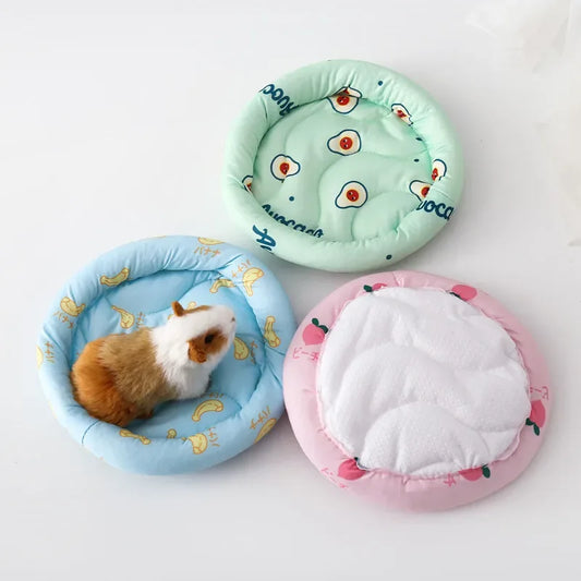 Small Animal Bed Cushion Mat, Hamster Nest, Squirrel, Hedgehog, Rabbit, Warm, Soft, Plush, Guinea Pig, House, Small Pet Nest Mat - Urbizia