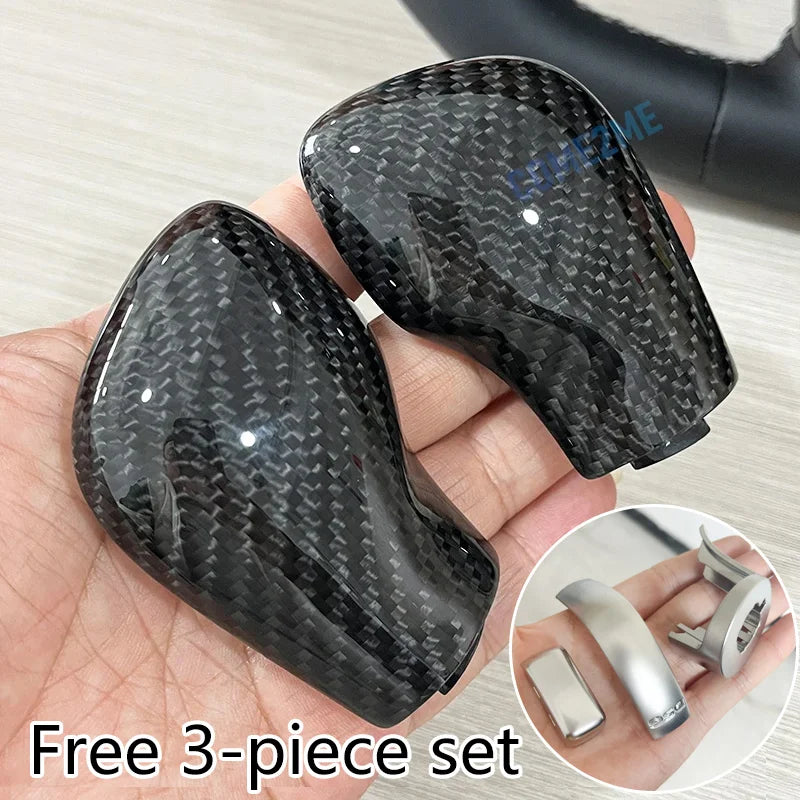 Carbon Fiber DSG Gear Knob Cover Shifter Trim for VW Golf 7 GTI R Tiguan Passat B7 B8 CC R20 Scirocco Jetta MK6 GLI Interior