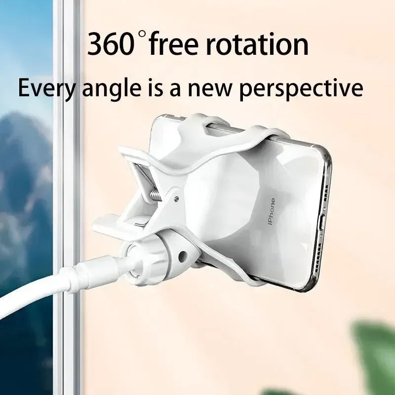 360 Clip Mobile Phone Holder Stand Portable Flexible Lazy Bed Desktop Bracket Desk Mount Stand Base For iPhone Samsung Xiaomi - Urbizia