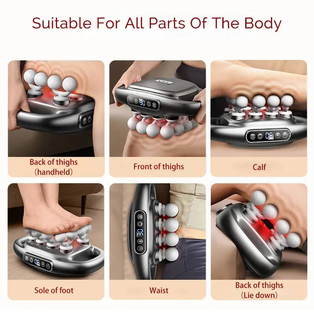 16-Head Fascia Gun High-Frequency Vibration Body Massage Gun Back and Waist Massager Neck Shoulder Massager Muscle masajeador