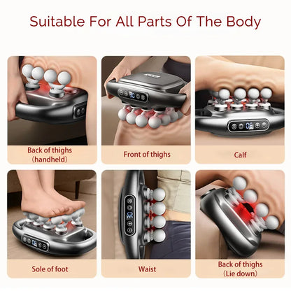 16-Head Fascia Gun High-Frequency Vibration Body Massage Gun Back and Waist Massager Neck Shoulder Massager Muscle masajeador