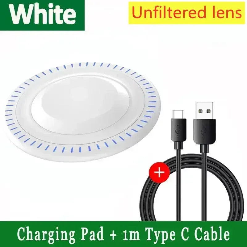 300W Fast Wireless Charger Pad For iPhone 16 15 14 13 12 X Pro XS Max Samsung Xiaomi Huawei Phone Wireless Charging Dock Station - Urbizia