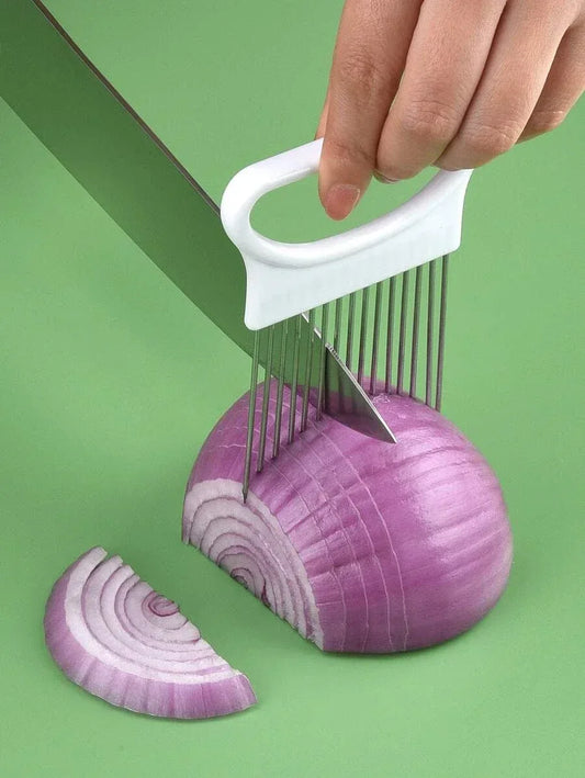 Onion Slicer Holder Stainless Steel Kitchen Tool