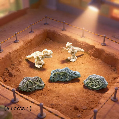 4pcs Micro Landscape Simulation Dinosaur Fossils, DIY Decorations, Desktop Accessories Small Ornaments