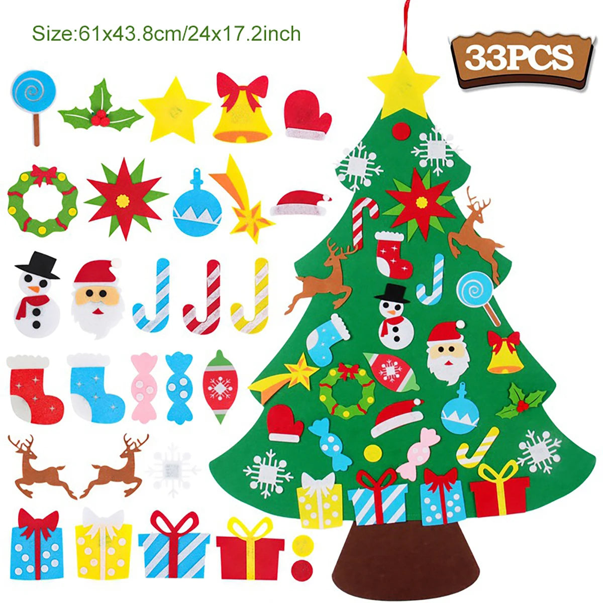 Kids DIY Felt Christmas Tree