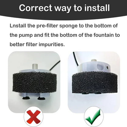 1pc Water Pump For Pet Fountain Stainless Steel Water Feeder Water Pump SMA-800 Ultra-Quiet USB（No Plug Only Water Pump ） - Urbizia