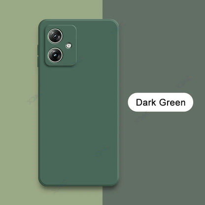 Luxury Dual Layer Cellphones Cases Covers for Motorola Moto G54 Power G64 5G G54Power MotoG64 Soft Square Liquid Silicone Armor
