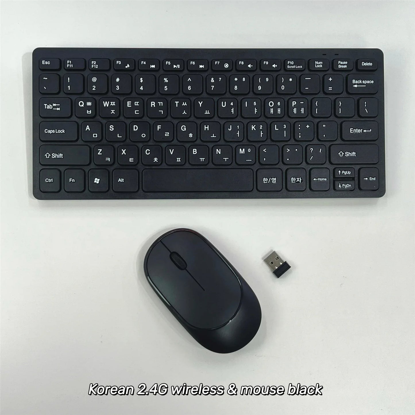 Korean 2.4G Wireless Keyboard and Mouse/Keyboard only Protable Mini Keyboard Mouse Combo Set For Notebook Laptop Desktop PC