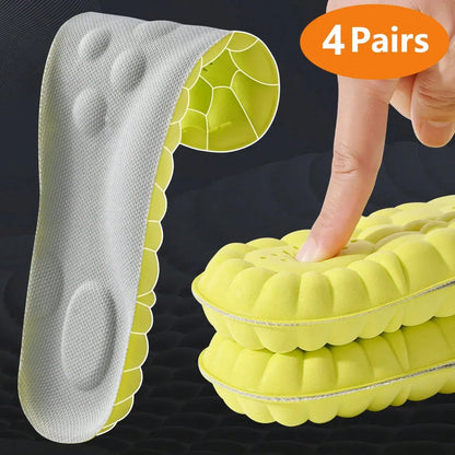 1/2/4 Pairs Sports Insoles – Shock Absorption & Arch Support - Urbizia