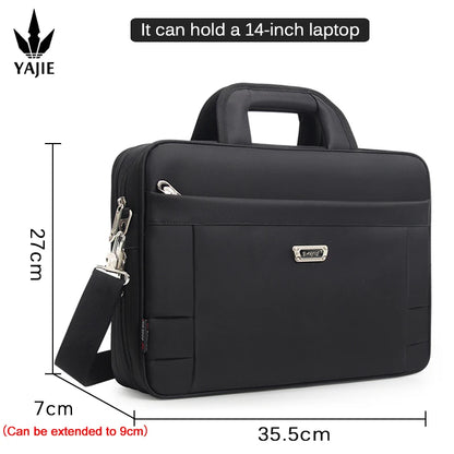 Large Capacity Briefcase Bag Men Business Bag 17 15.6 14 inch Laptop Bag Shoulder Bags Canvas Handbags Messenger Work Tote Bag