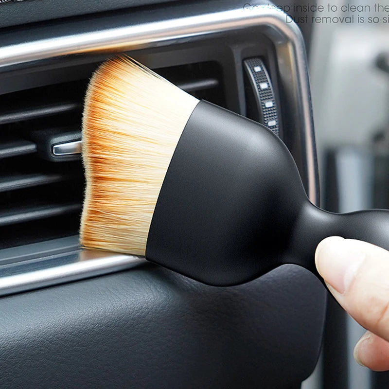 2PC Car Air Vent Cleaning Soft Brush with Protective Casing