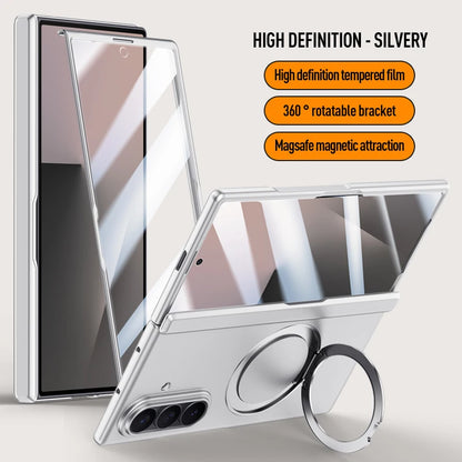 For Samsung Galaxy Z Fold 7 Case Luxury Magsafe Ring Stand Magnetic Protective Back Cover case For Z Fold 7 Sleeve