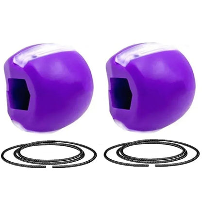 Silica Gel Face Fitness Ball Jaw Exerciser Facial Toner Reduce Double Chin Relax Ball Gym Fitness Training Jawline Simulator - Urbizia