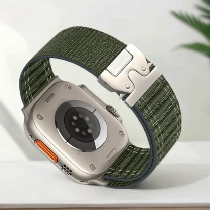 Nylon Loop for Apple Watch Band Series10 49mm46mm45mm44mm42mm 38mm40mm41mm Parachute Style Buckle for Iwatch Ultra2 S10 9 8 7 6
