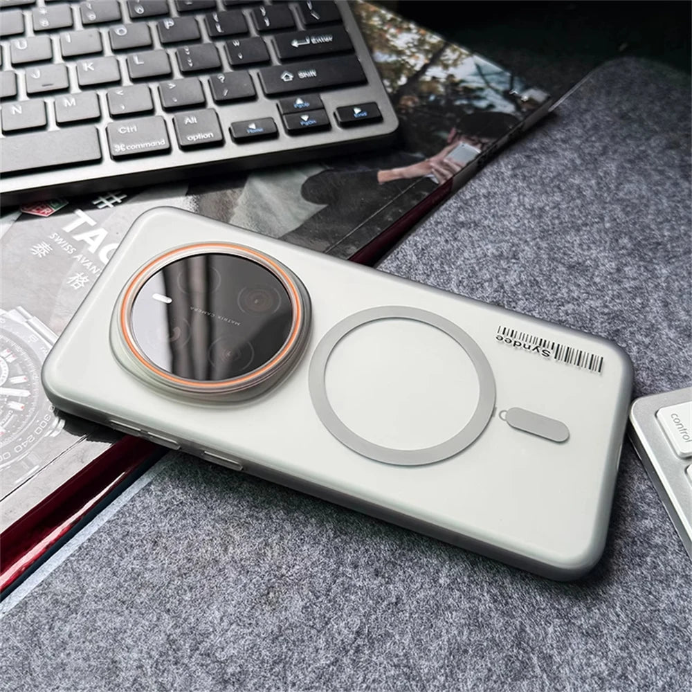 Matte Translucent Ultra Thin Barcode Pattern Case For Honor Magic 8 7 6 5 Pro Lite X9/A/B/C/D For Magsafe Charging PC Hard Cover