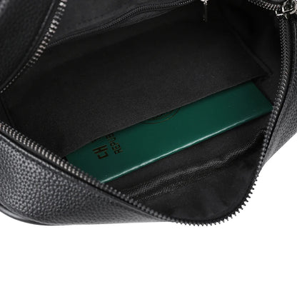 Fashion Casual Men's Bag Handbag High Quality PU Leather Clutch Bags Money Purse For Men Wasit Strap Man Pouch Card Holder Bolsa