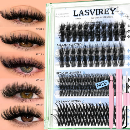 DIY Lash Cluster Kit 4-in-1 Fluffy Extensions