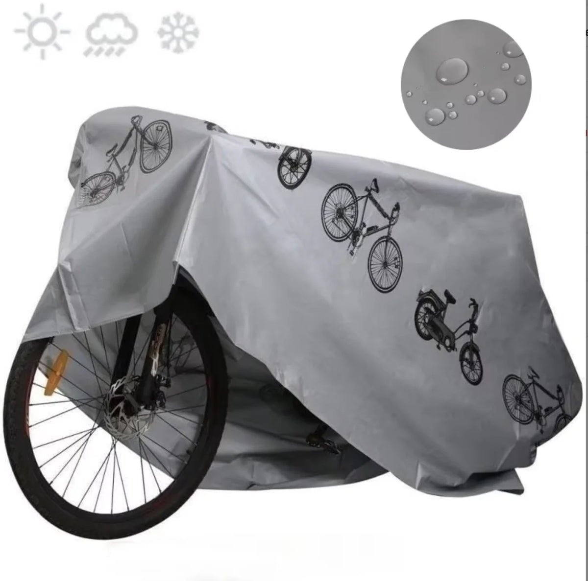 Bicycle Cover Motorcycle Rain Cover Waterproof Dustproof Anti-UV Outdoor Protection MTB Bike Cover All Seasons Bike Accessories