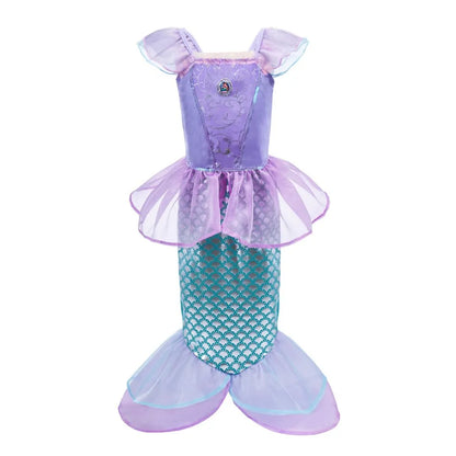Kids Princess Costume – Elsa,Mermaid Pageant Dress for Girls 3-10Y