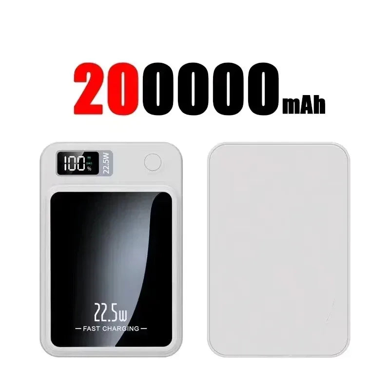 VIVO 500000mAh Magnetic Power Bank PD22.5W Wireless Fast Charging Large Capacity External Battery For iPhone Huawei Samsung