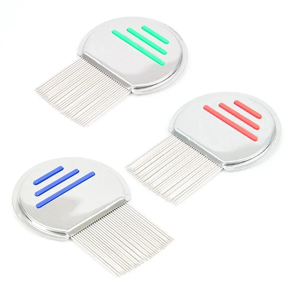 Stainless Steel Terminator Lice Comb Children Hair Removal Headdress Super Density Teeth Remove Nits Comb Dog Brushes Accessory - Urbizia
