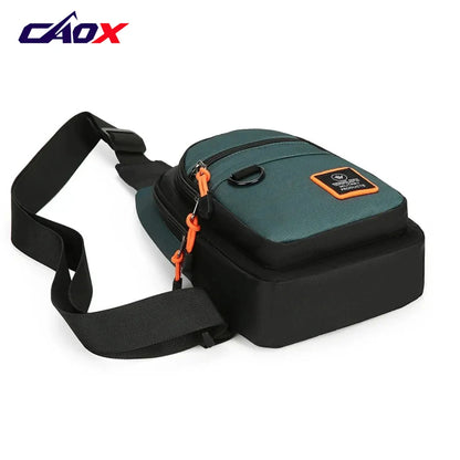 Fashion Men's Chest Bag Handbag Lightweight Oxford Fabric Crossbody Shoulder Bag Stylish Casual Men's Waist Packs Male Chest Bag
