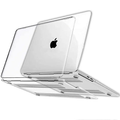 Crystal Clear MacBook Hard Case Cover 13–16 Inch Protective Shell
