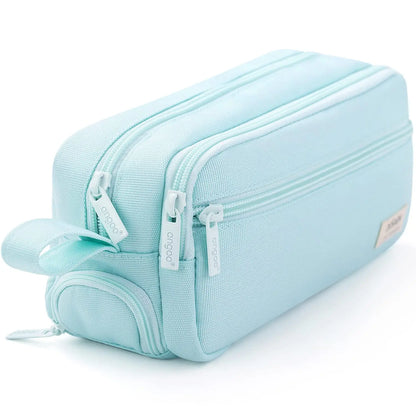 Large Capacity Multi-Functional Pencil Case Three-Layer Stationery Box for Elementary School Students Storage Bag Cross-Border