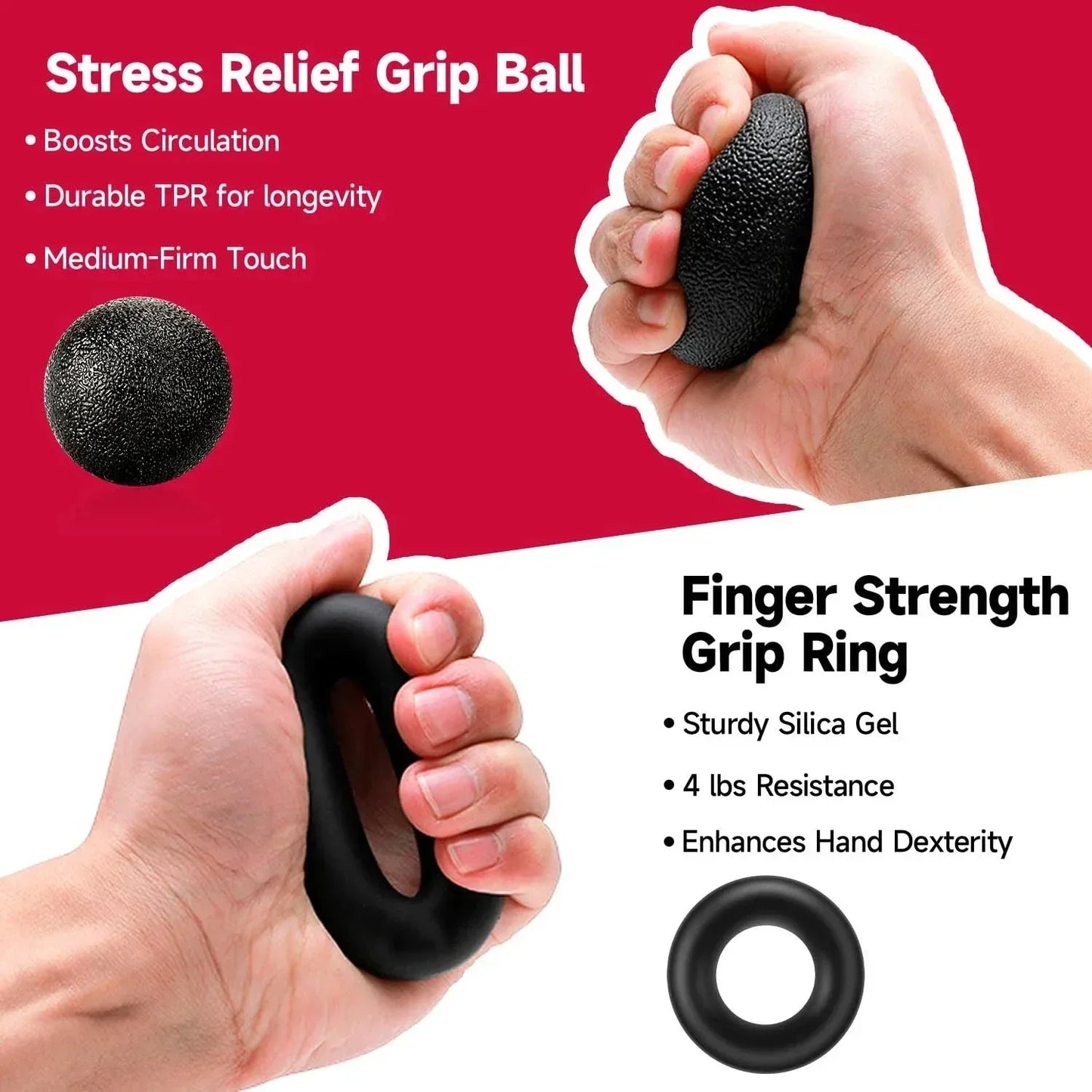 5-60Kg Adjustable Heavy Hand Gripper Fitness Hand Exerciser Grip Wrist Training Finger Gripper Hand Strengthener For Patient - Urbizia