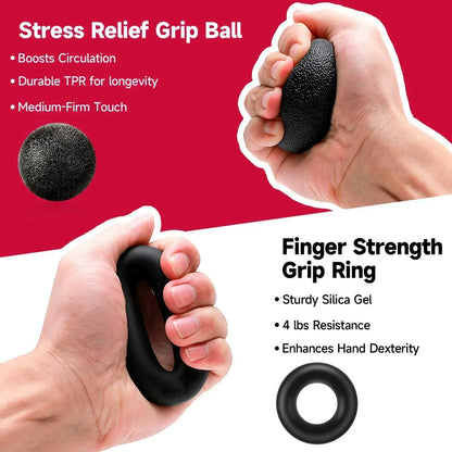 5-60Kg Adjustable Heavy Hand Gripper Fitness Hand Exerciser Grip Wrist Training Finger Gripper Hand Strengthener For Patient - Urbizia