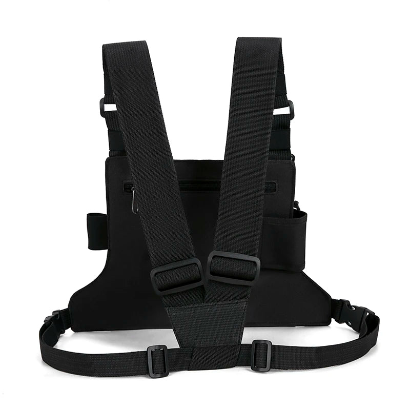 Outdoor Cycling Bag Lightweight Running Vest Backpacks Unisex Hiking Marathon Chest Rig Bag Storage Pocket Men Sports Chest Pack
