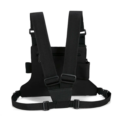 Outdoor Cycling Bag Lightweight Running Vest Backpacks Unisex Hiking Marathon Chest Rig Bag Storage Pocket Men Sports Chest Pack