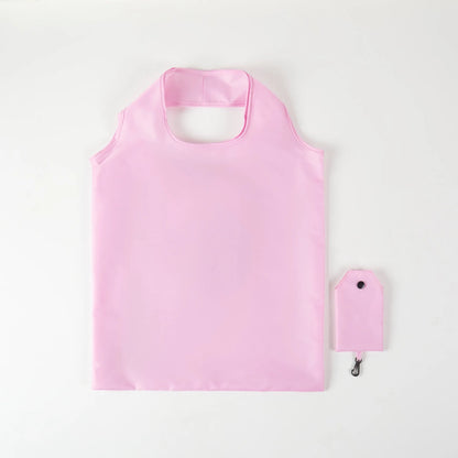 In The Case of Women's Solid-color Eco-friendly, Foldable and Reusable Shopping Bags for Polyester Travel Groceries