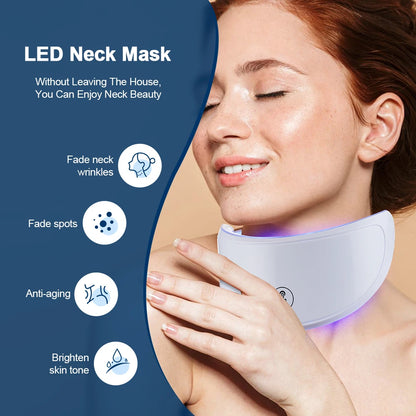 7-Color LED Neck Mask – Anti-Wrinkle & Skin Brightening